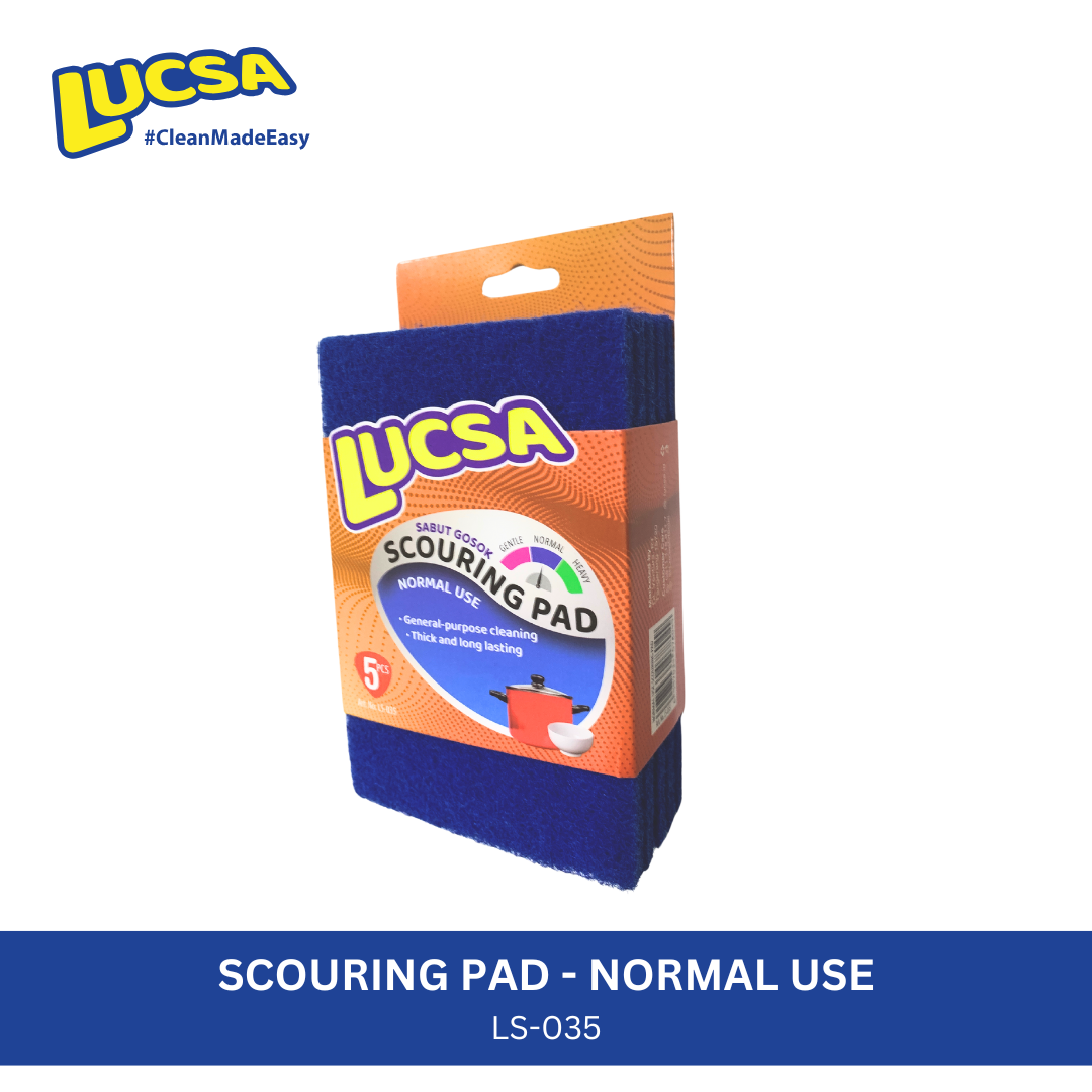 Sabut cuci piring tapas gosok Scouring pads 5 pcs Normal Use Multifungsi LS-035 Lucsa