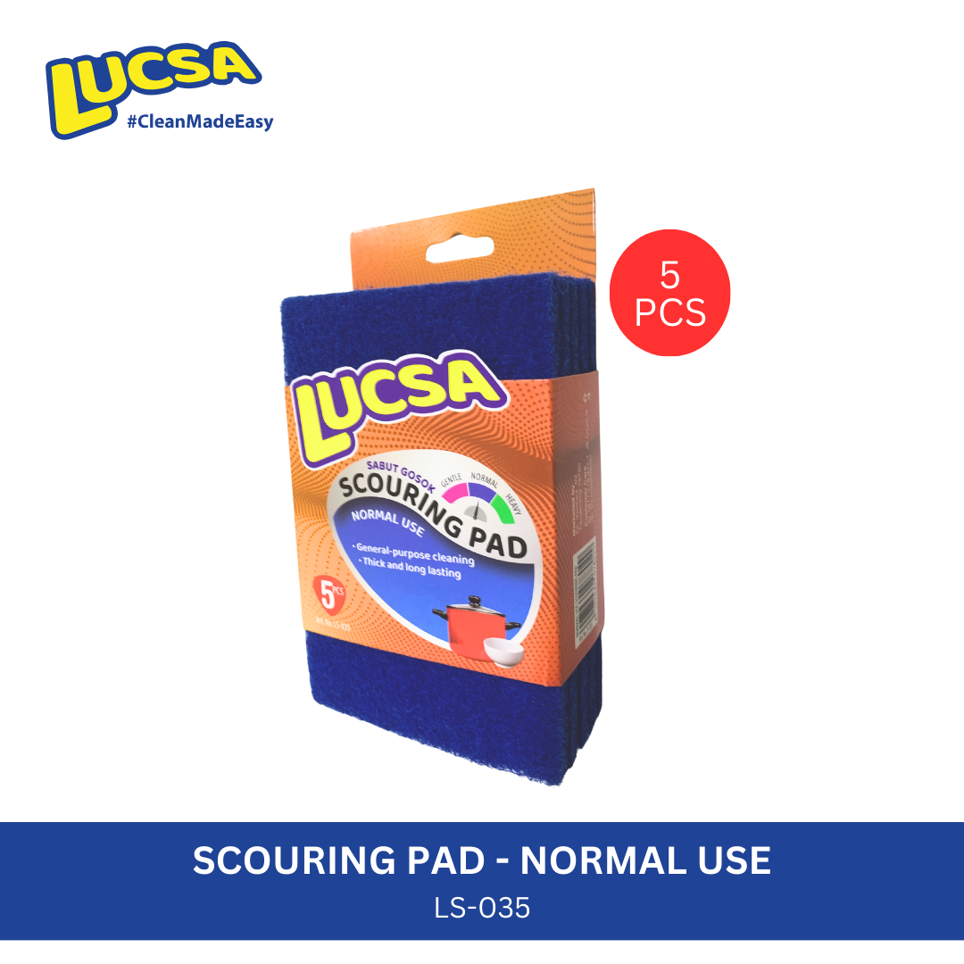 Sabut cuci piring tapas gosok Scouring pads 5 pcs Normal Use Multifungsi LS-035 Lucsa
