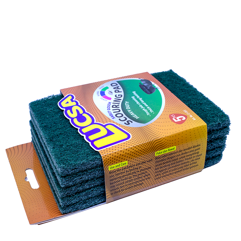 Sabut cuci piring tapas gosok Scouring pads 5 pcs Heavy Duty Keras LS-055 Lucsa