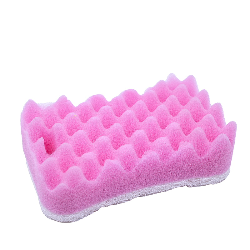 Sabut cuci piring Spons Sponge Gelombang 2 pc Gentle Use lembut Anti Gores LS-212 Lucsa