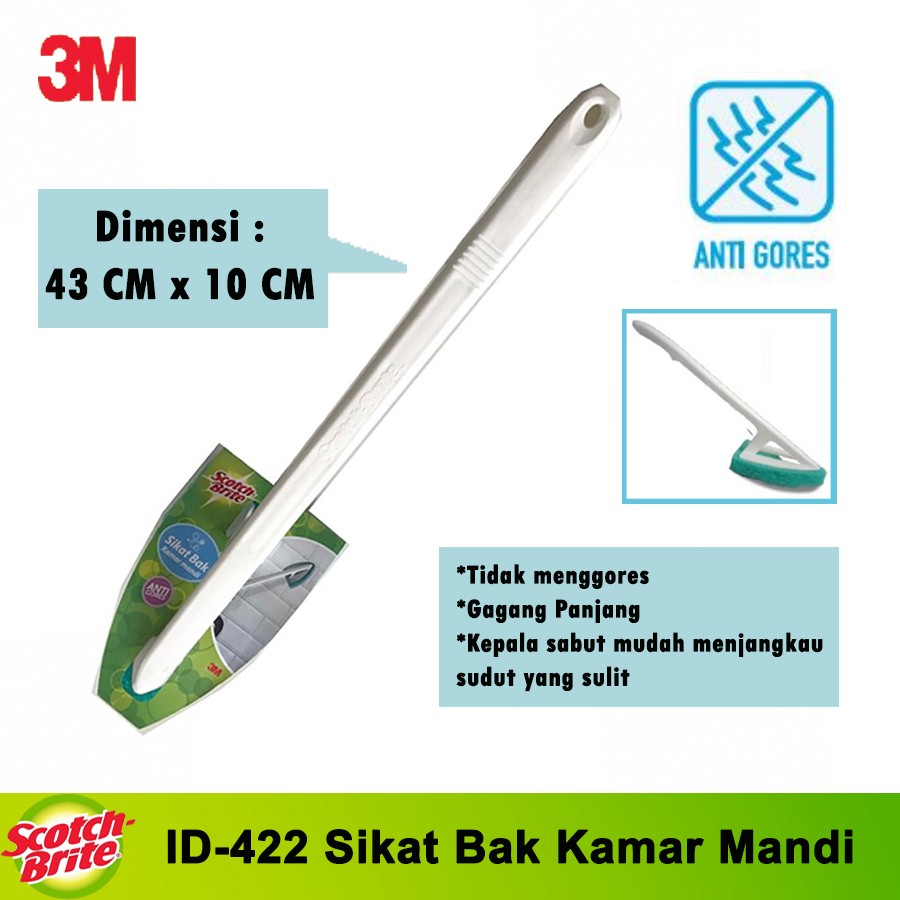 Sikat Bak Kamar Mandi 3M Scotch Brite ID-422