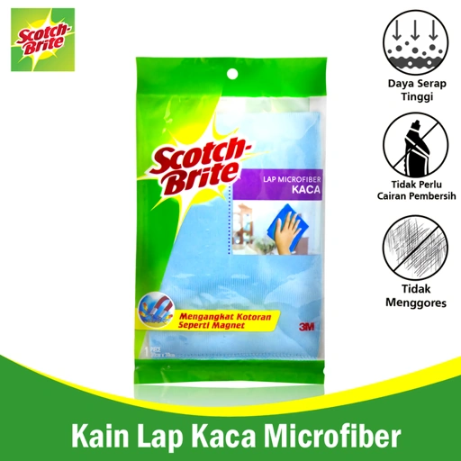 3M Scotch Brite Lap Kaca Microfiber Bahan Kain ID-81