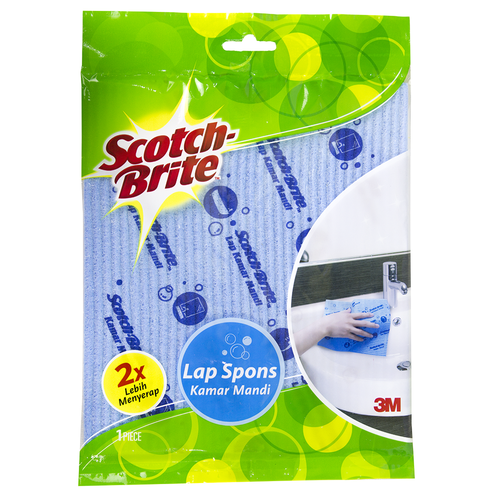 3M Scotch Brite Kain Lap Spons Sponge Kamar Mandi ID-822