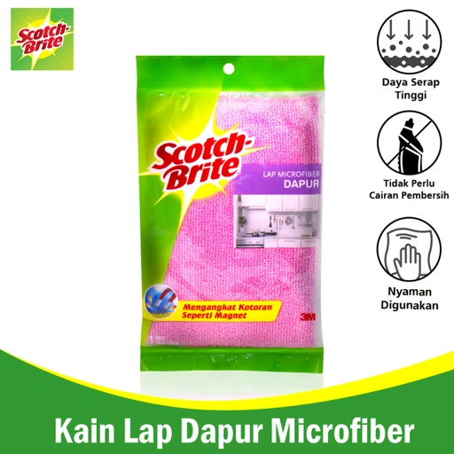 3M Scotch Brite ID-86 Bahan Kain Lap Microfiber - Pink