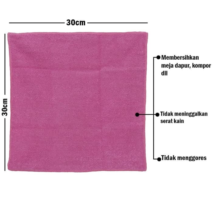 3M Scotch Brite ID-86 Bahan Kain Lap Microfiber - Pink