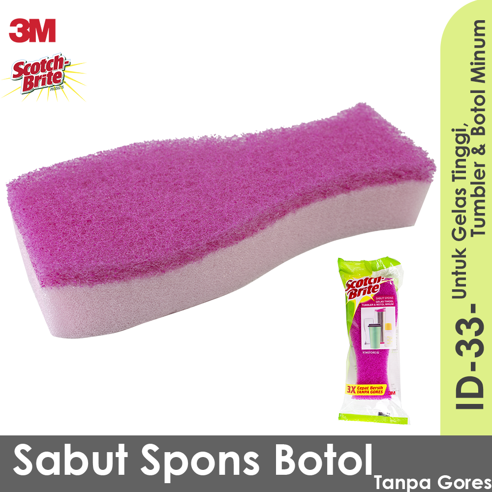 3M Scotch Brite Sabut Spons Botol Minum ID 33