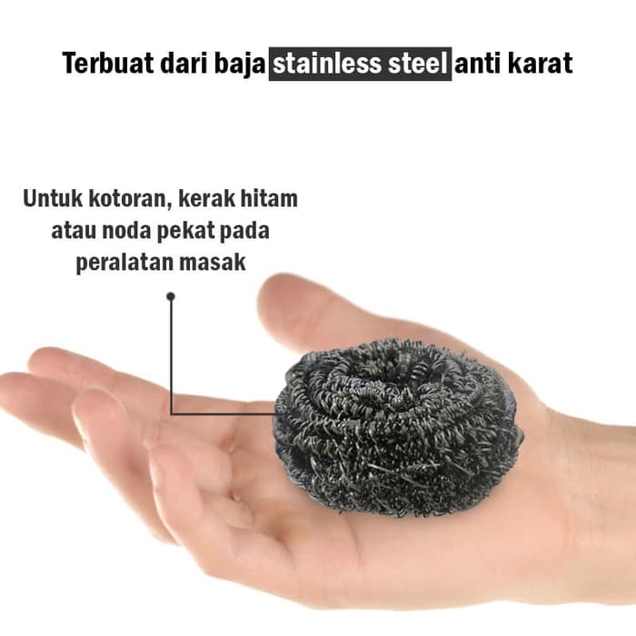 3M Scotch Brite Sabut Stainless Sabut Kawat Cuci Piring ID SS