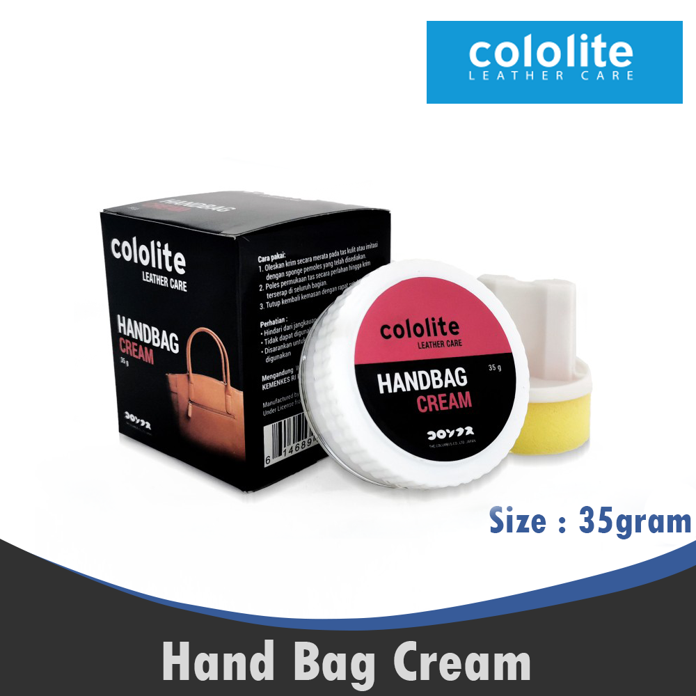Hand Bag Cream Perawatan Tas Dompet Kulit 35gr Cololite 0001