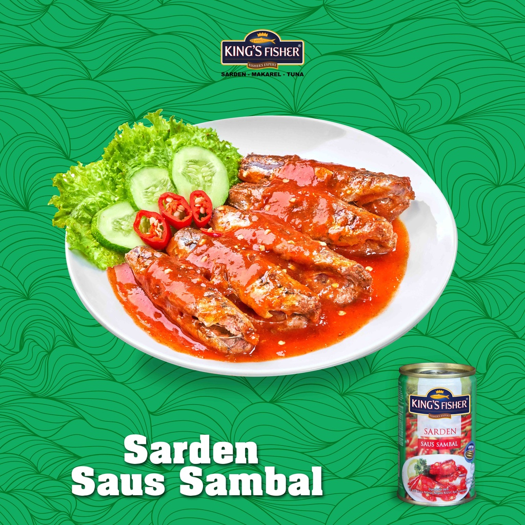 King's Fisher Sarden mini saus sambal Makanan Kaleng 155 gr