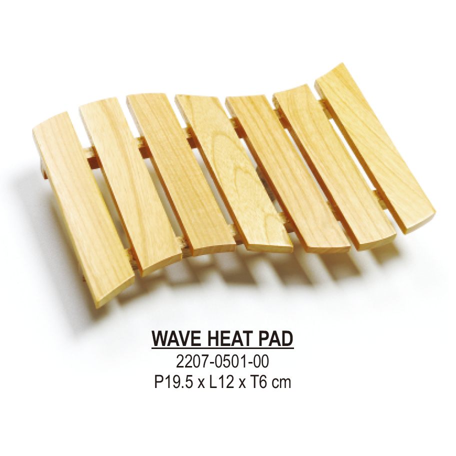 Wave Heat Pad Gelombang Tatakan Kayu Panci Anti Panas Alas Villa 0501