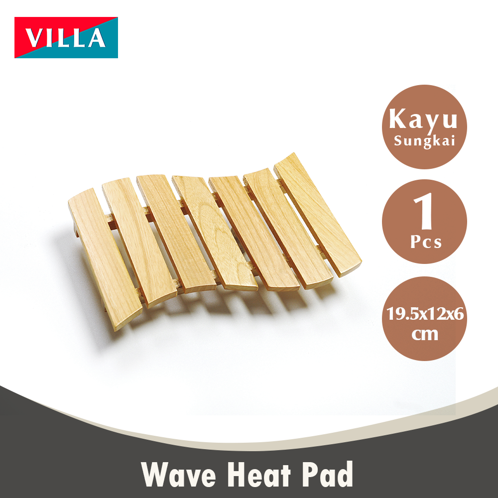 Wave Heat Pad Gelombang Tatakan Kayu Panci Anti Panas Alas Villa 0501