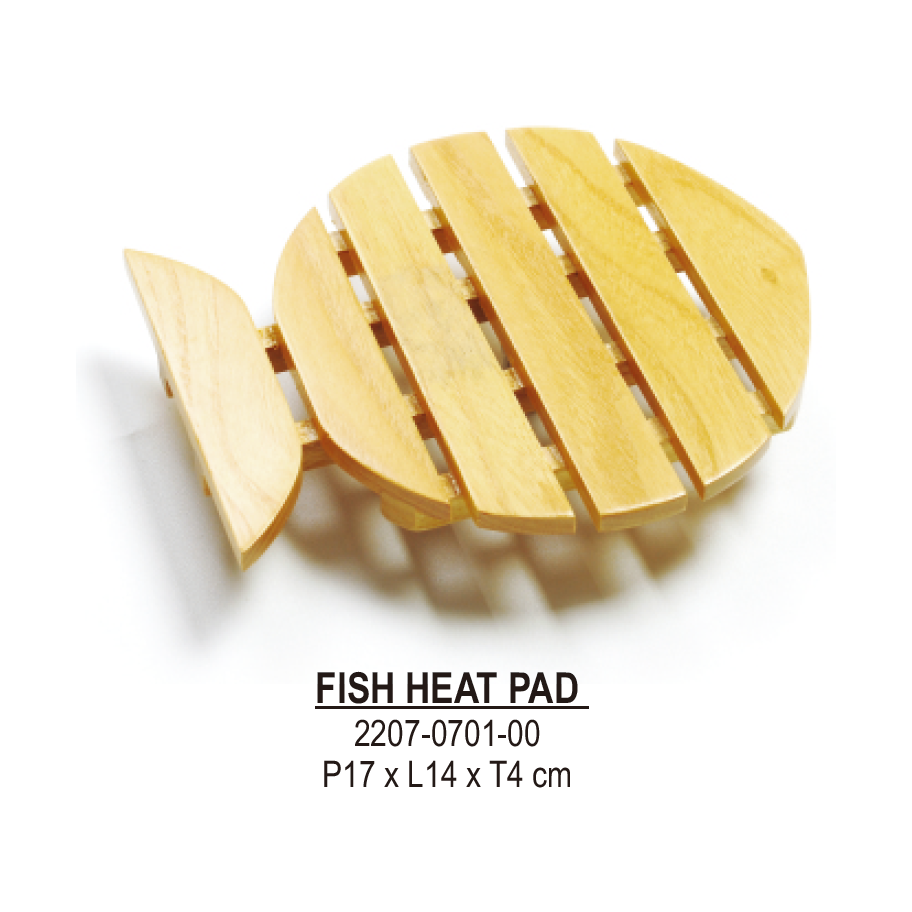 Fish Heat Pad Tatakan Kayu Motif Ikan Panci Anti Panas Alas Villa 0701