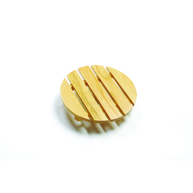 Round Heat Pad Tatakan Kayu Motif Bulat Panci Anti Panas Alas Villa 0801