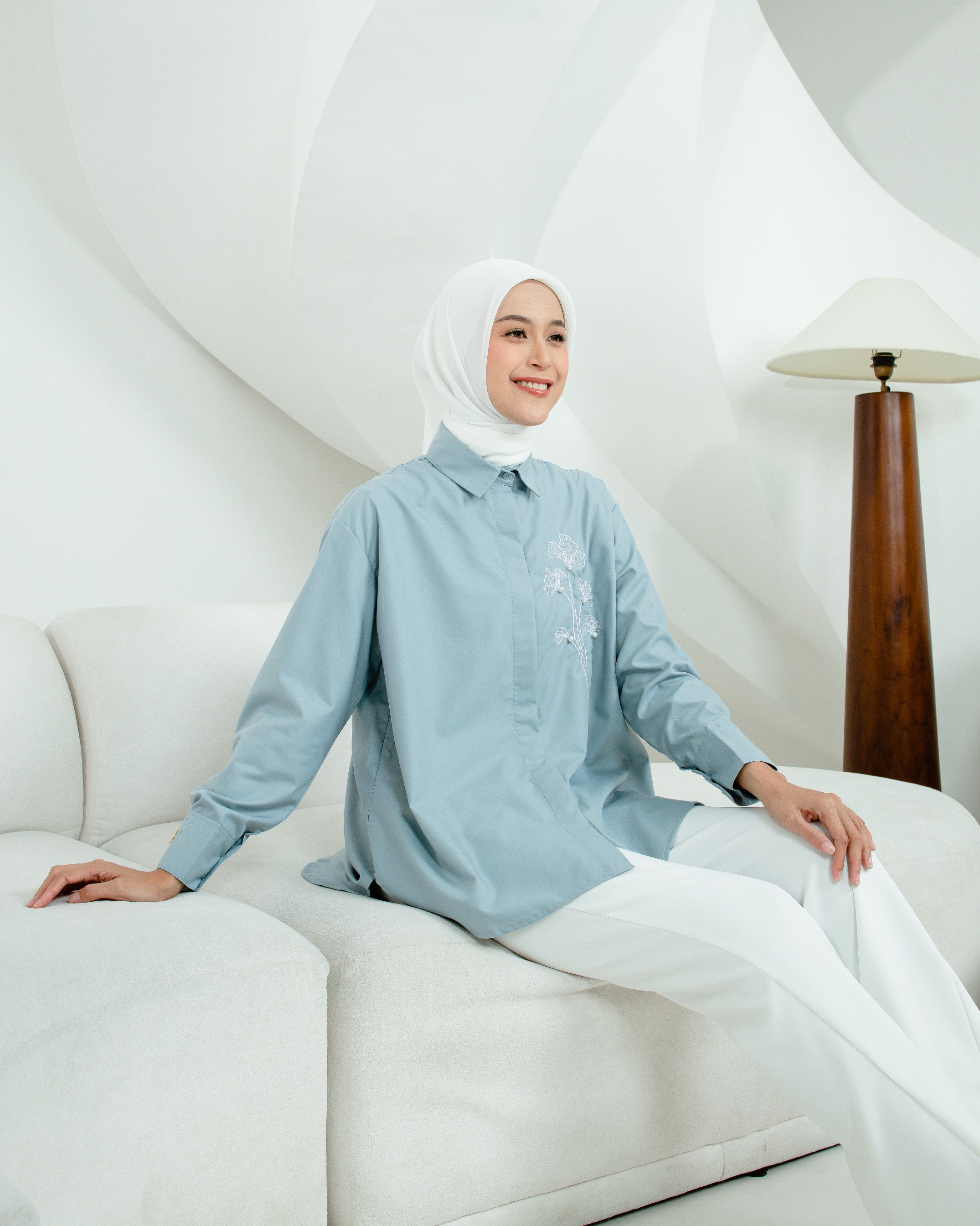 PEONY BLOUSE ANINDYASCARF