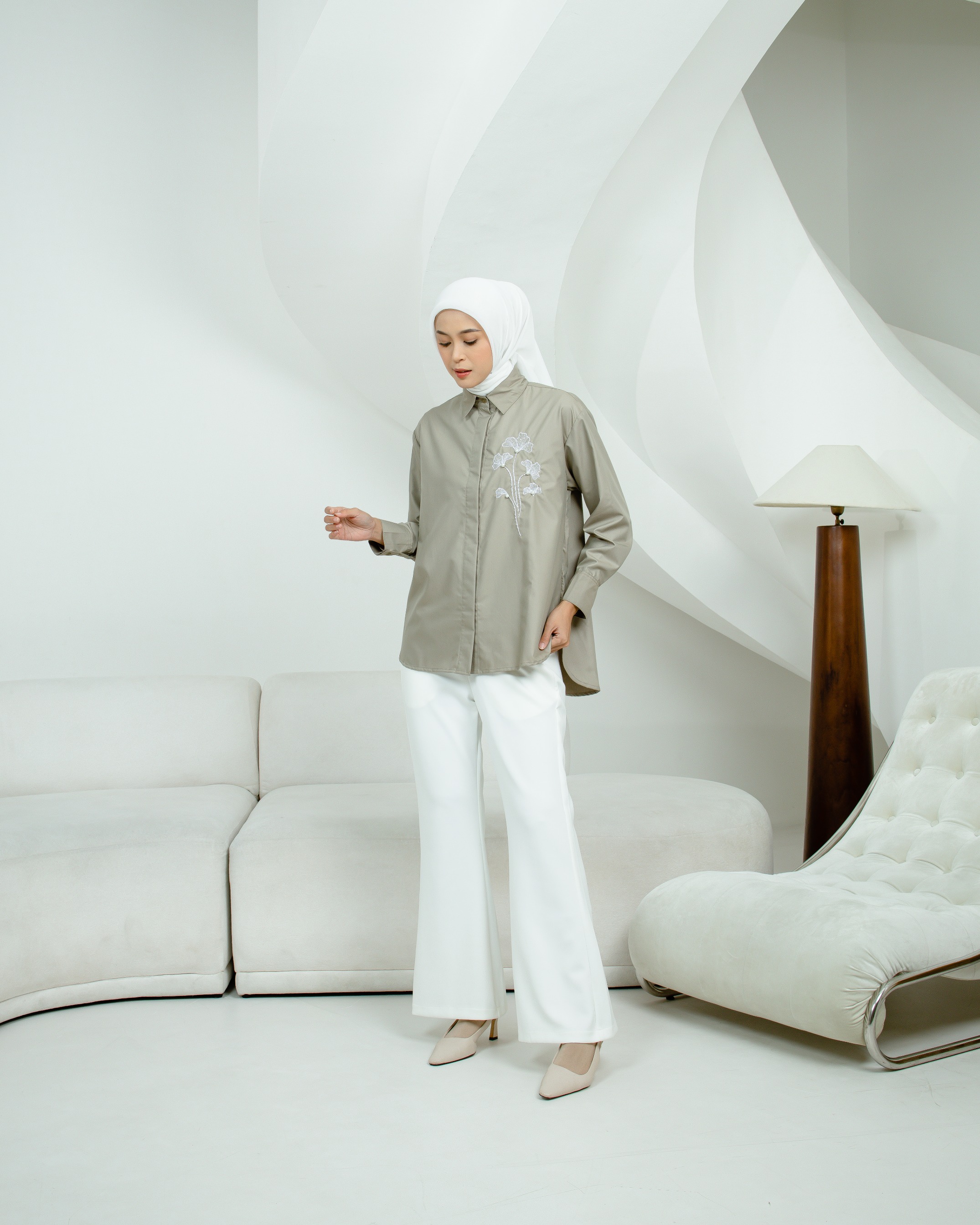PEONY BLOUSE ANINDYASCARF