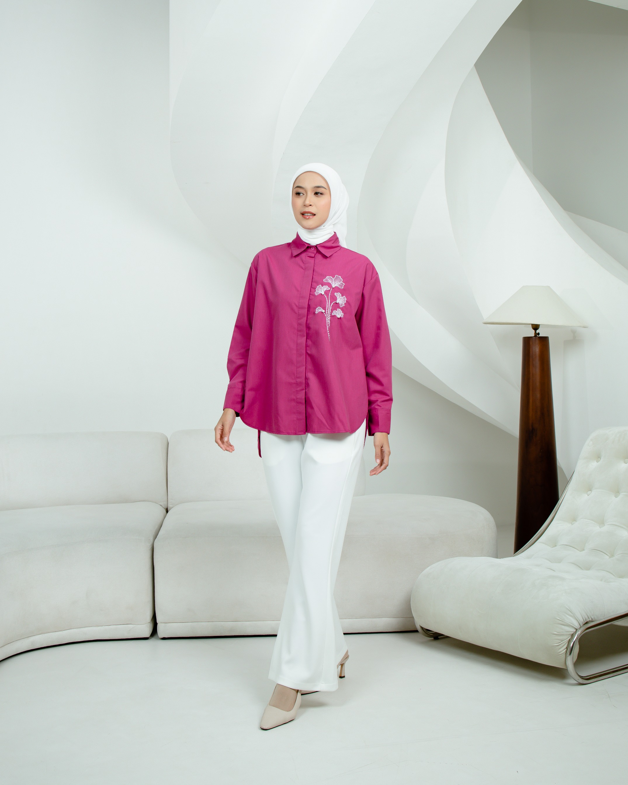 PEONY BLOUSE ANINDYASCARF