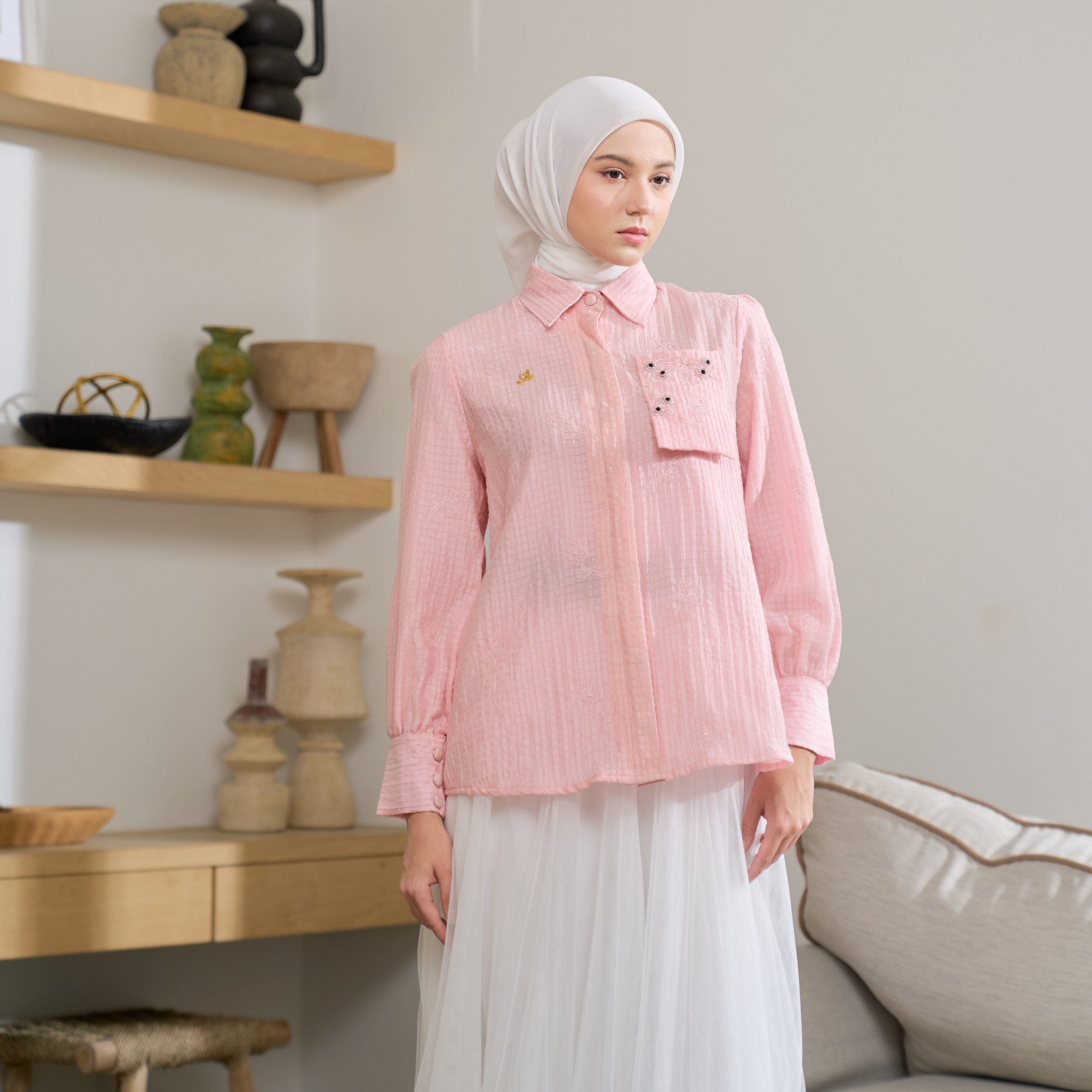 LEONA BLOUSE ANINDYASCARF 