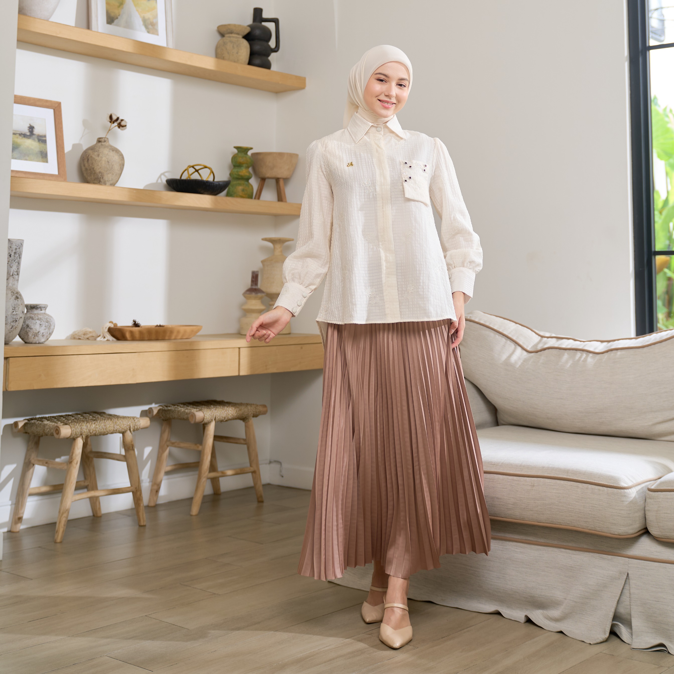 LEONA BLOUSE ANINDYASCARF 