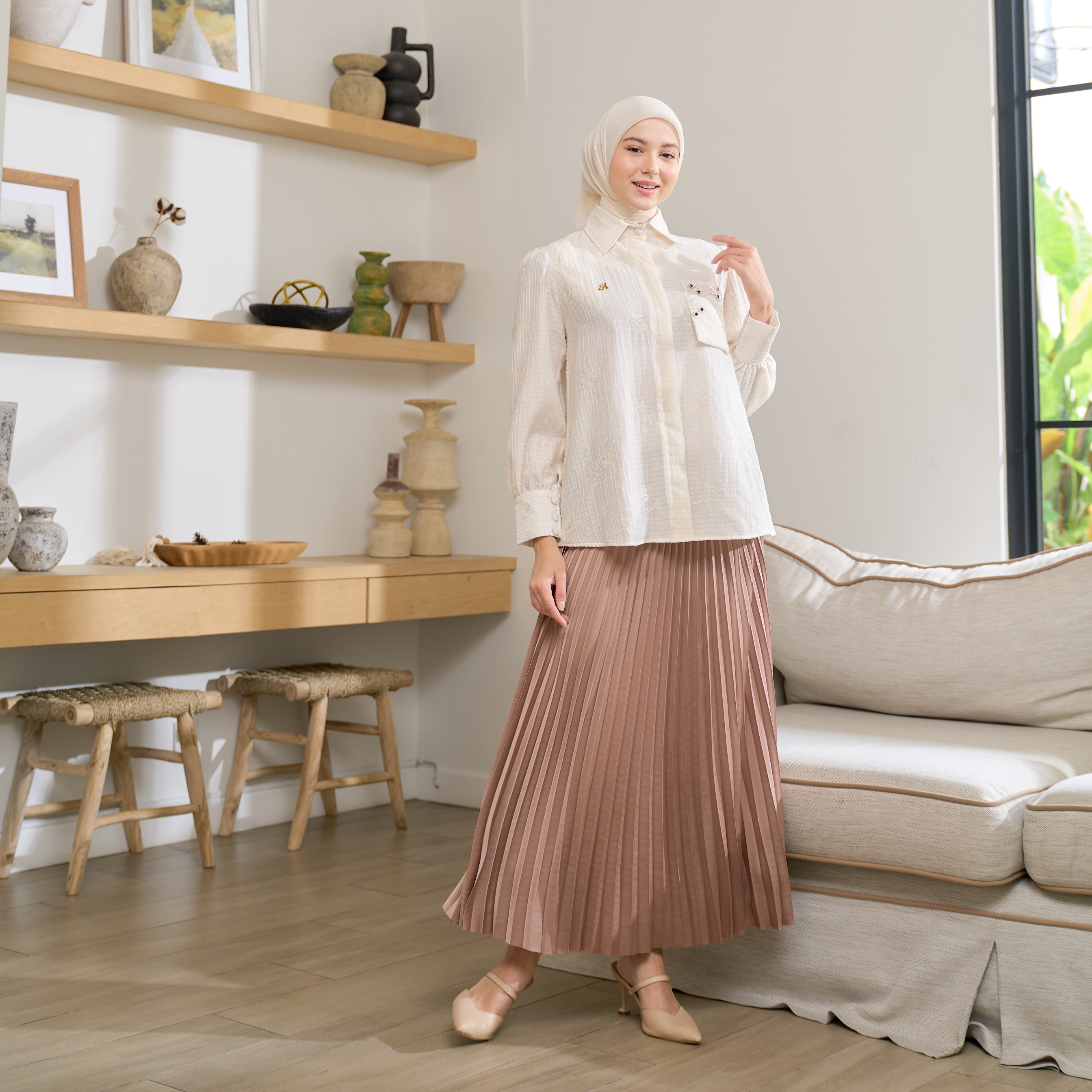 LEONA BLOUSE ANINDYASCARF 