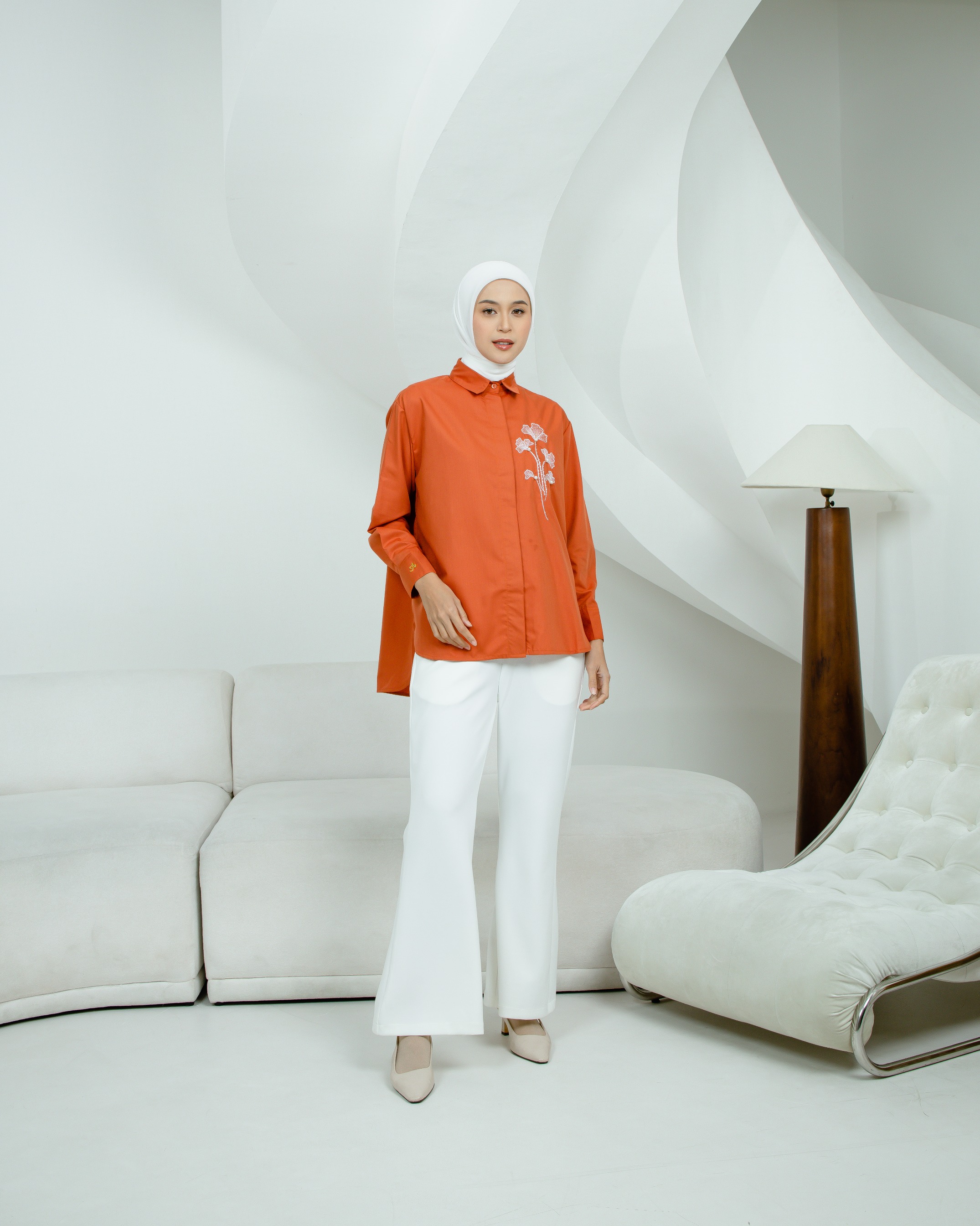 PEONY BLOUSE ANINDYASCARF