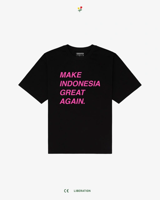 Image of Make Indonesian Great Again Black Tee