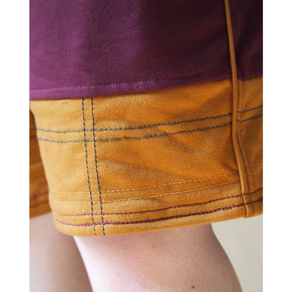 EM Essentials: Monochrome Burgundy Shorts