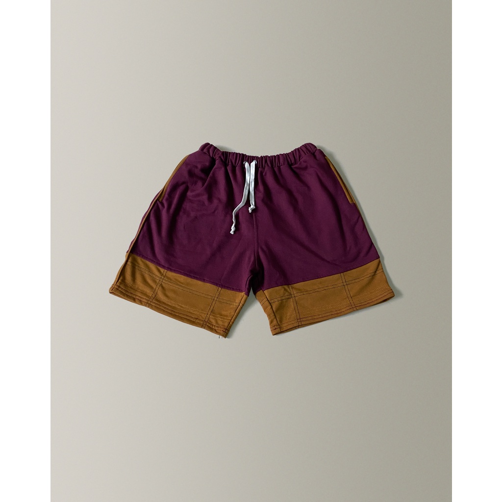EM Essentials: Monochrome Burgundy Shorts