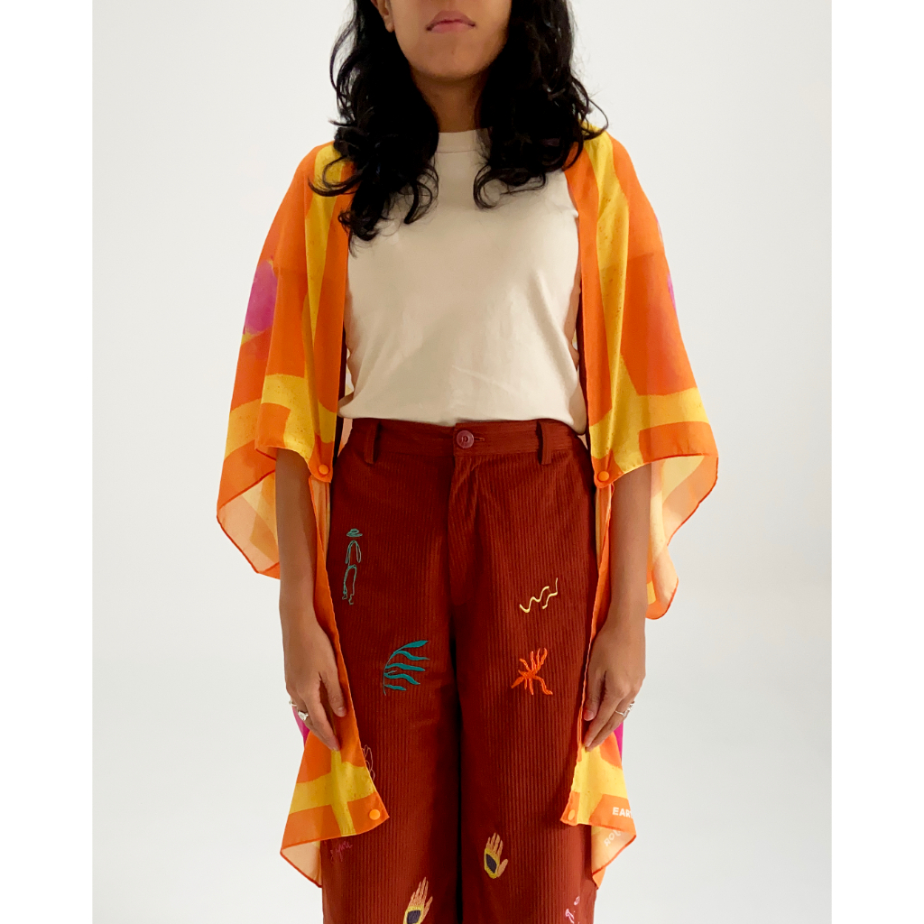 Tutti Frutti: Orange Outer Scarf