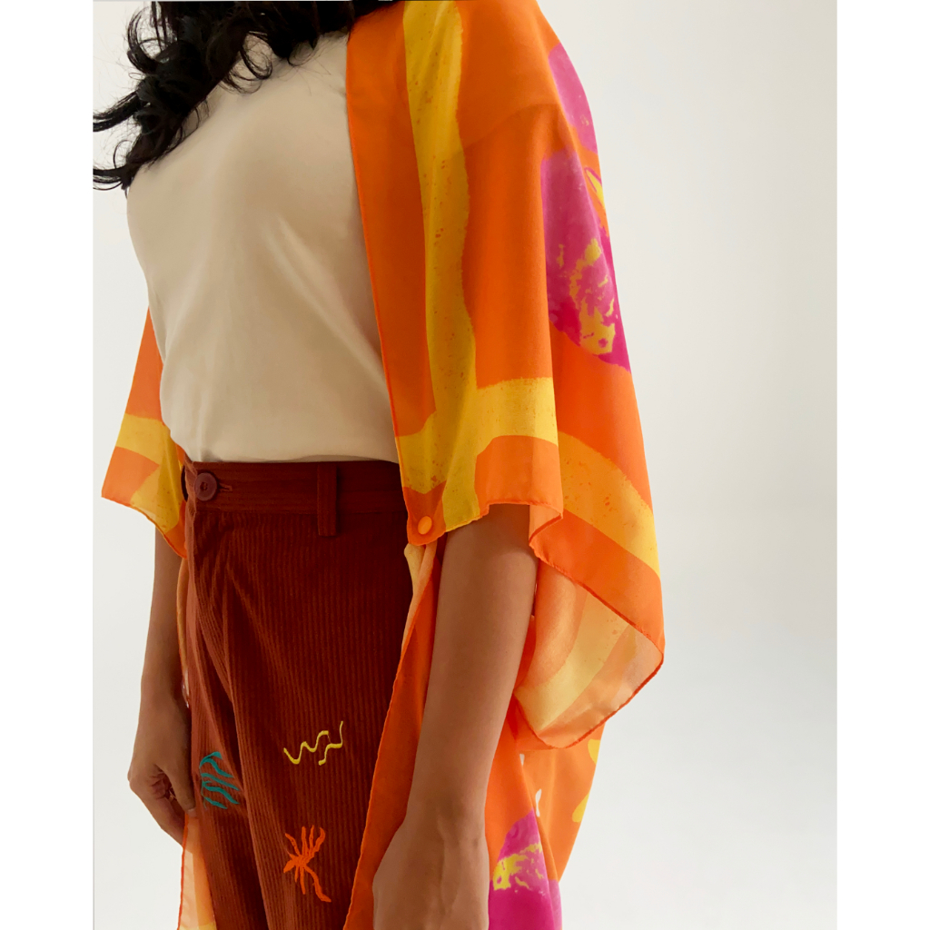 Tutti Frutti: Orange Outer Scarf