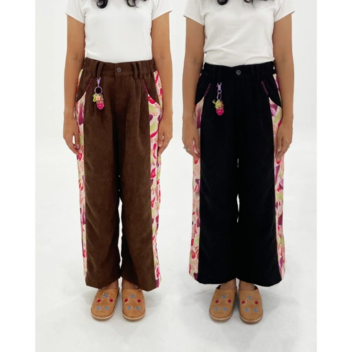 Image of Earth Major x Zenavi: Anita Pants - Black Brown