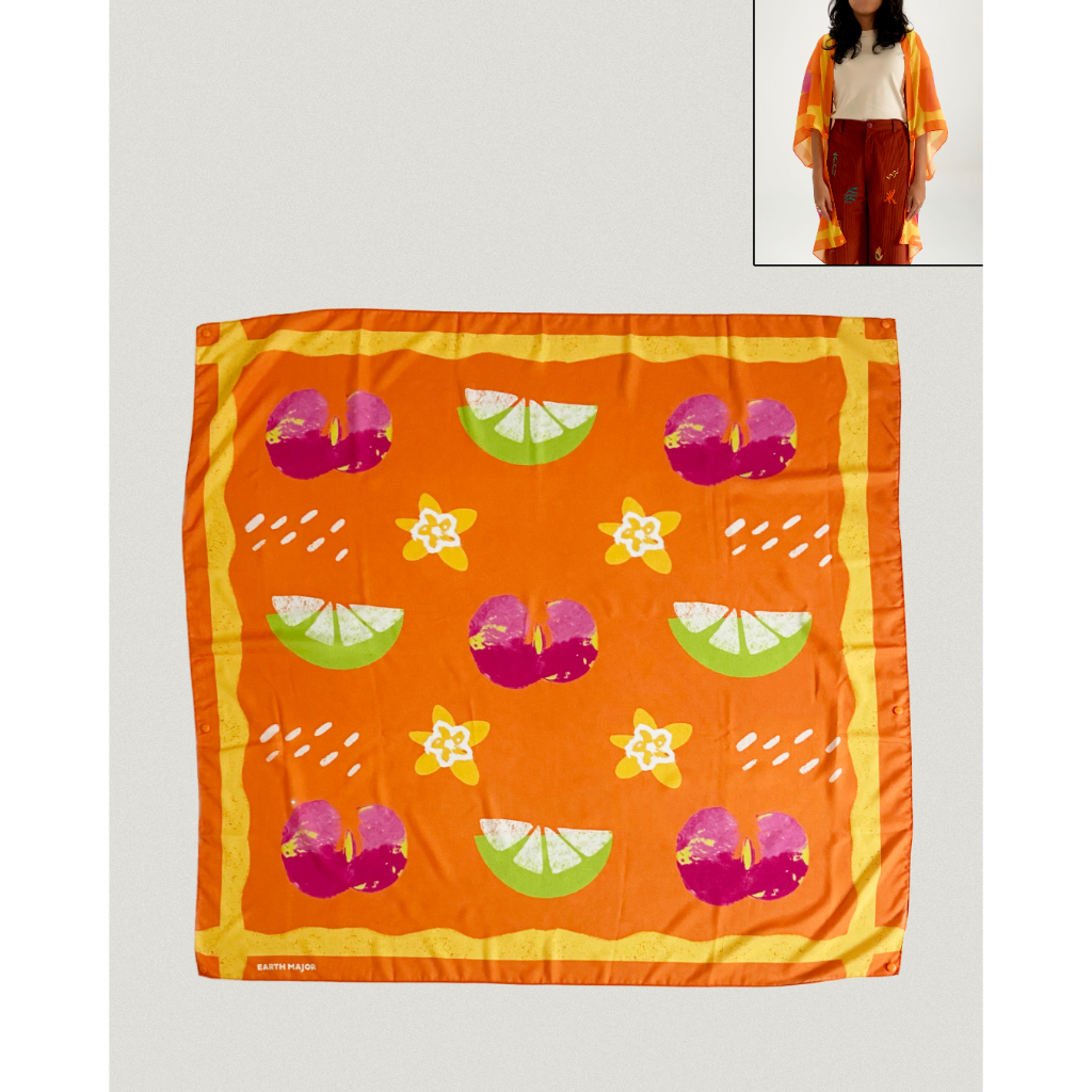 Tutti Frutti: Orange Outer Scarf