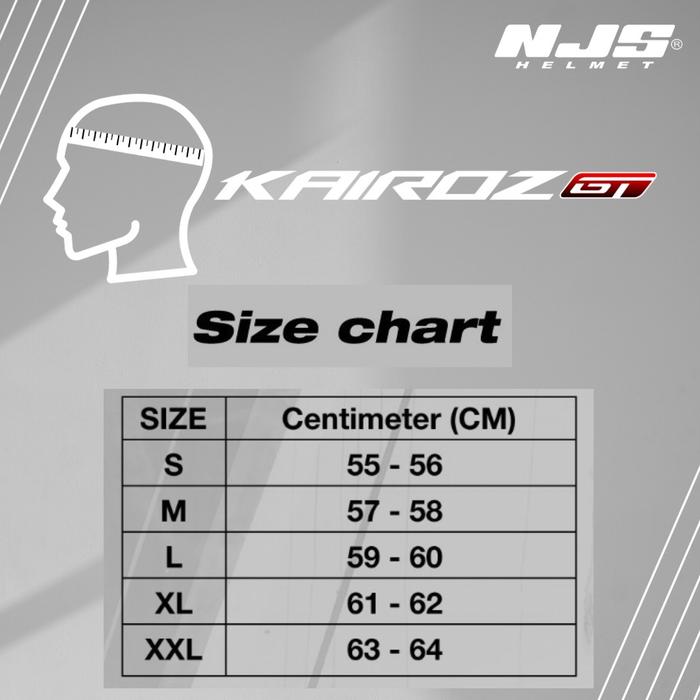 NJS Kairoz GT Carbon Twill Gloss/Doff - Helm Half Face