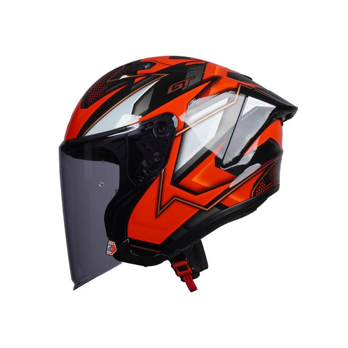 NJS Kairoz GT Valesco Black/Red - Helm Half Face
