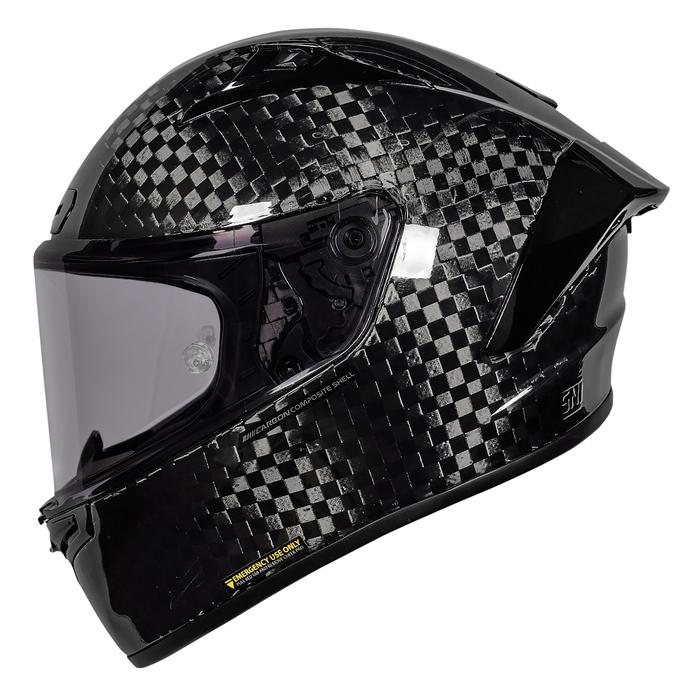 NJS ZX-1R GT Carbon Spreadtow Gloss/Doff - Helm Full Face