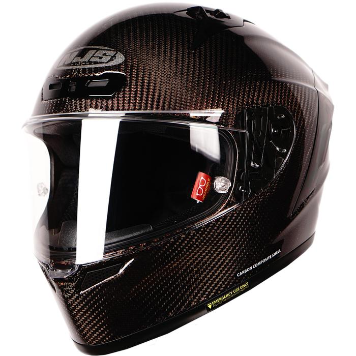 NJS ZX-1R CARBON TWILL REFLECT Red - Helm Full Face