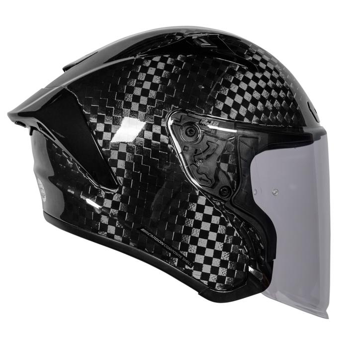 NJS Kairoz GT Carbon Spreadtow Gloss/Doff - Half Face