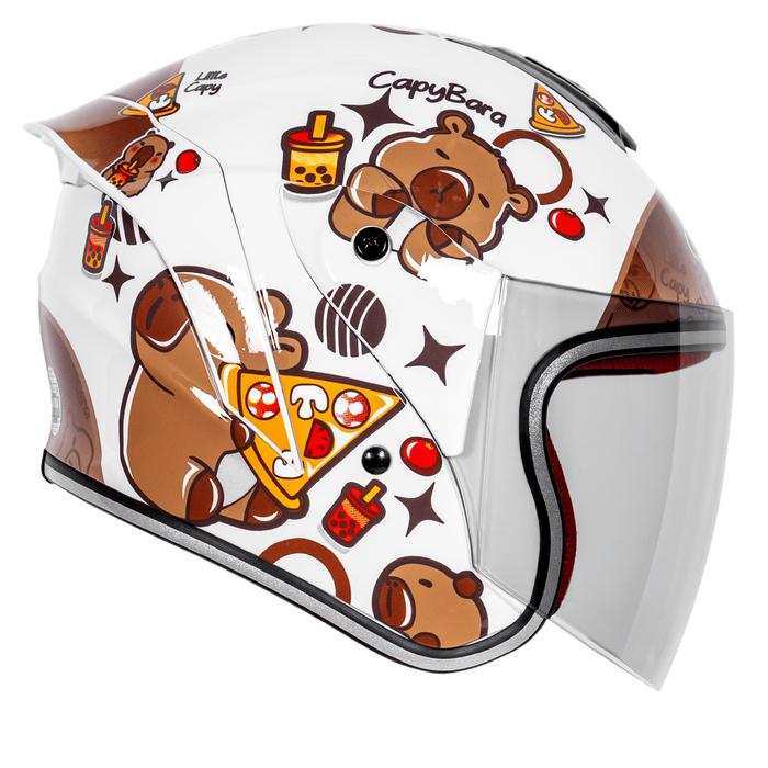 NJS Kairoz Kids Capybara White - Helm Anak