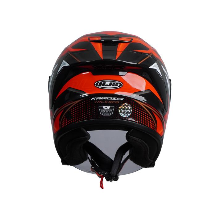 NJS Kairoz GT Valesco Black/Red - Helm Half Face