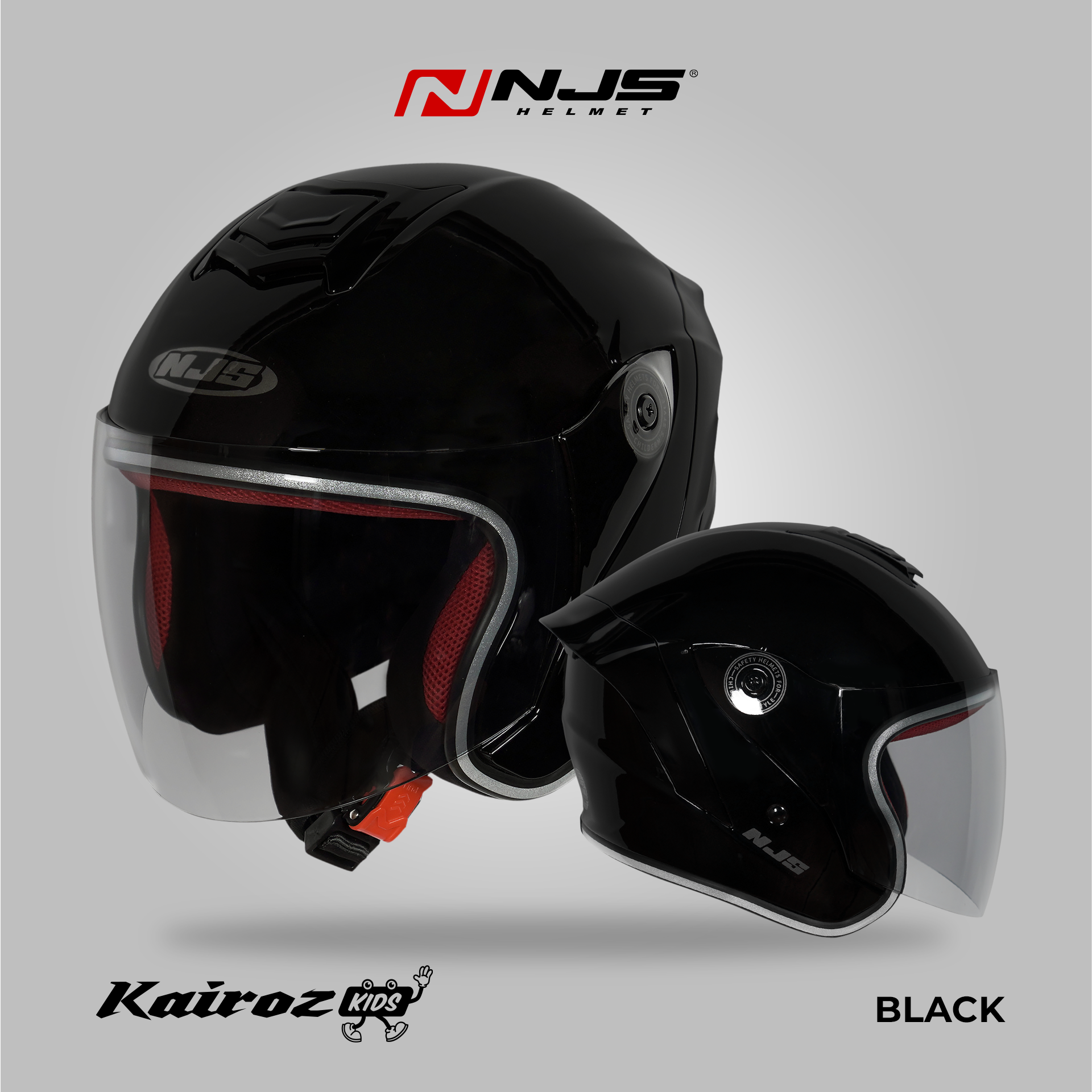 NJS Kairoz Kids Solid - Helm Half Face