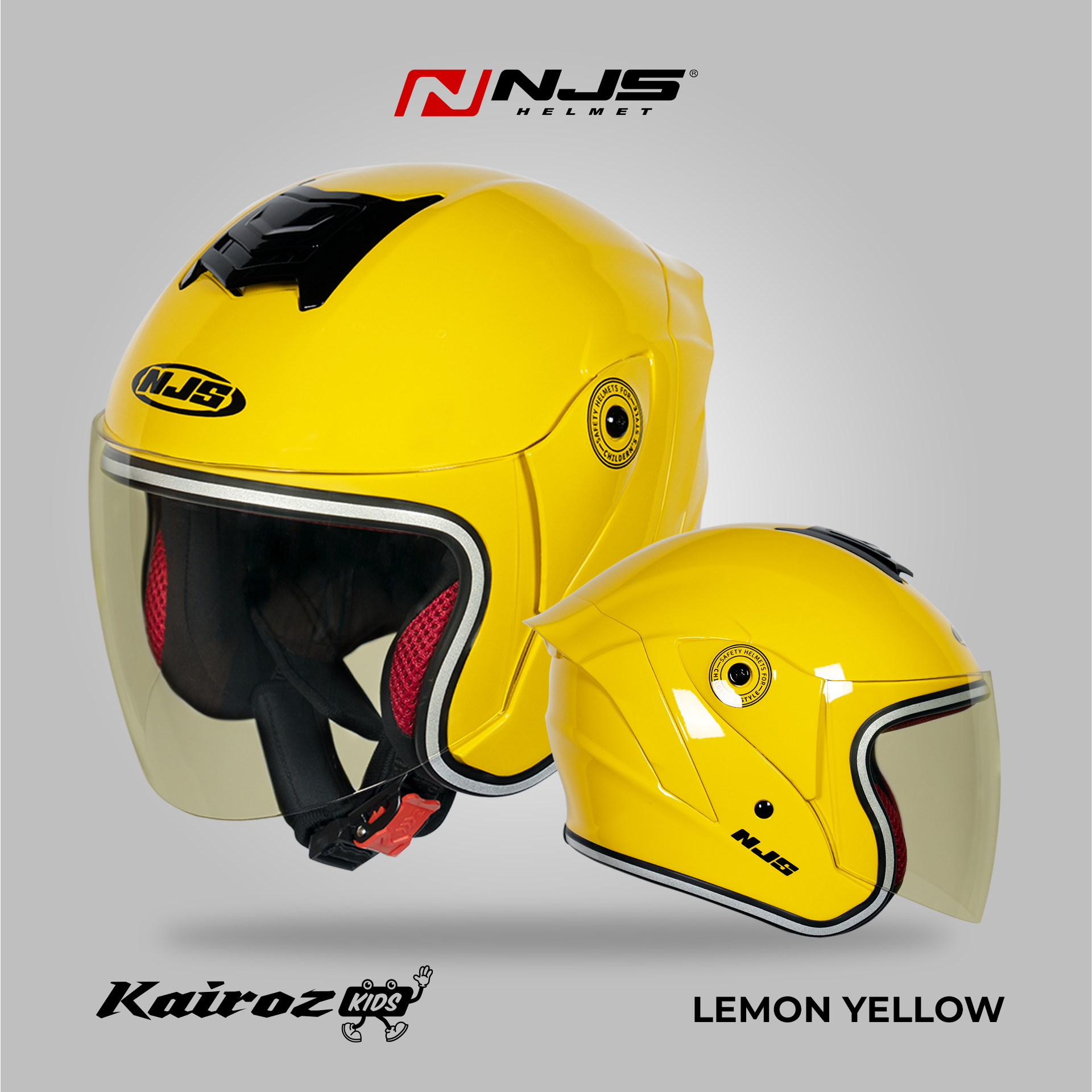 NJS Kairoz Kids Solid - Helm Half Face