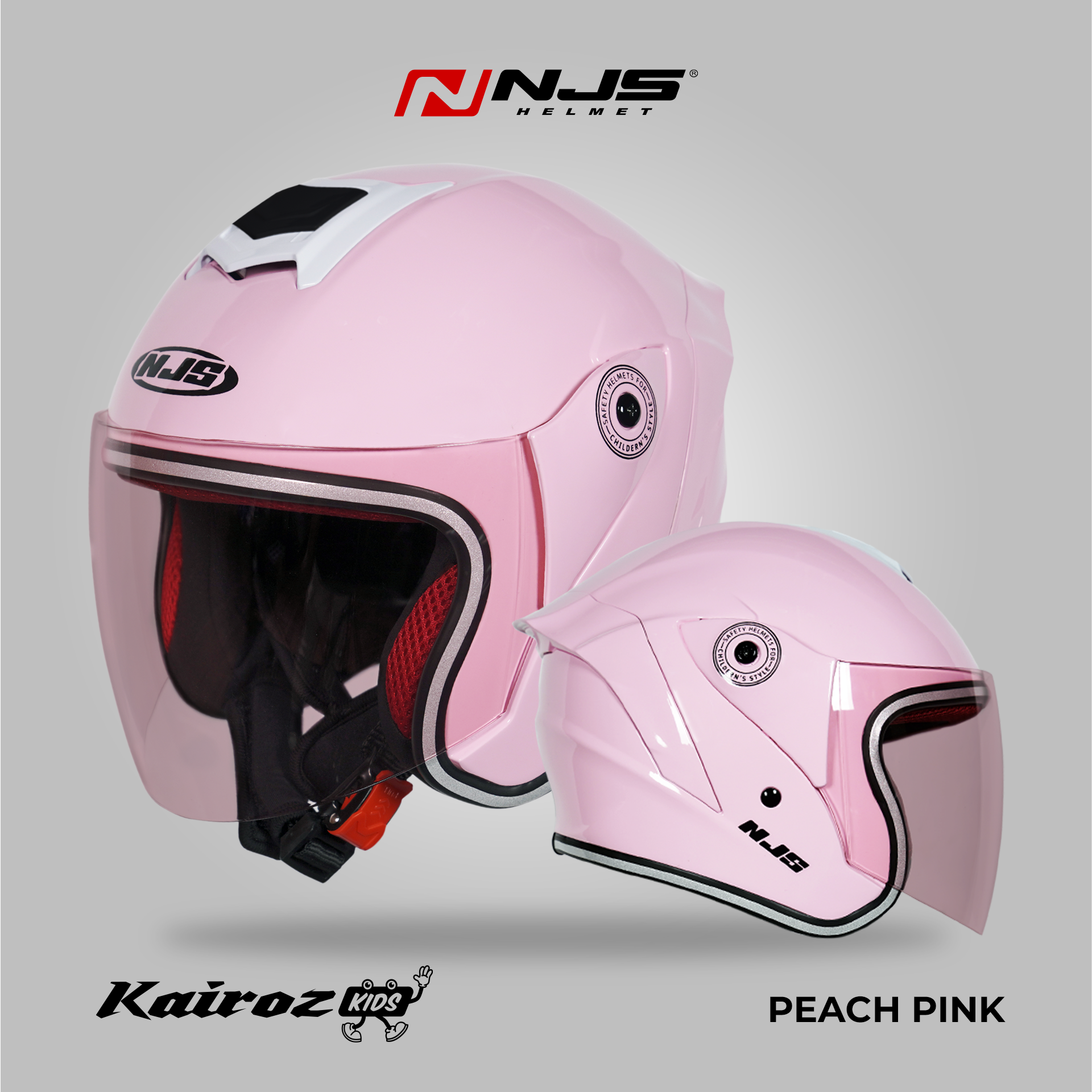 NJS Kairoz Kids Solid - Helm Half Face