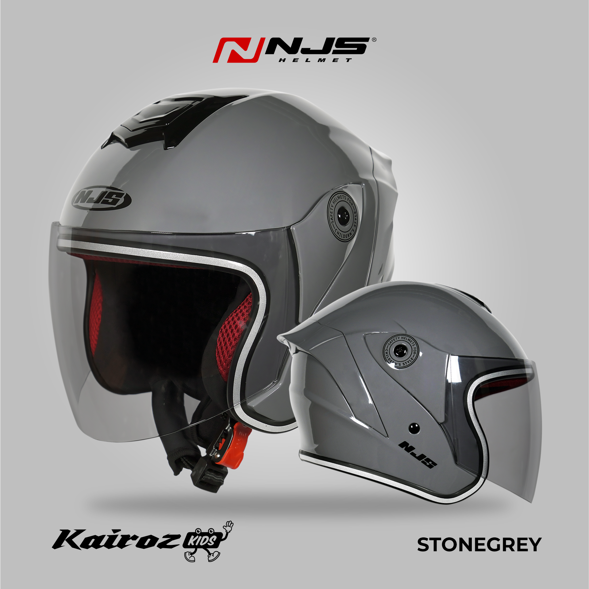 NJS Kairoz Kids Solid - Helm Half Face