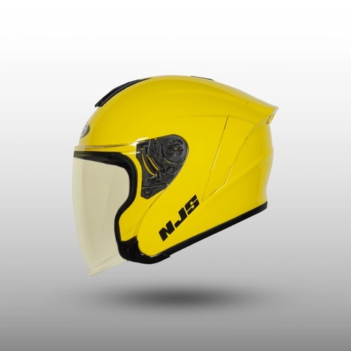 Image of NJS Kairoz V1 Solid Visor Warna - Helm Half Face
