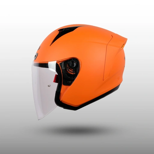 Image of NJS KRONOZ Orange Squash - Helm Half Face