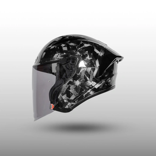 NJS Kairoz GT Carbon Forged Gloss/Doff - Helm Half Face