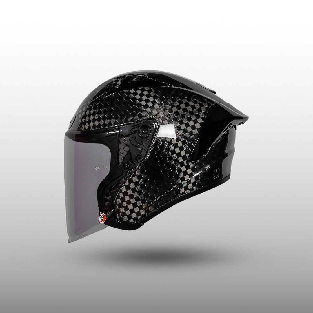 NJS Kairoz GT Carbon Spreadtow Gloss/Doff - Half Face