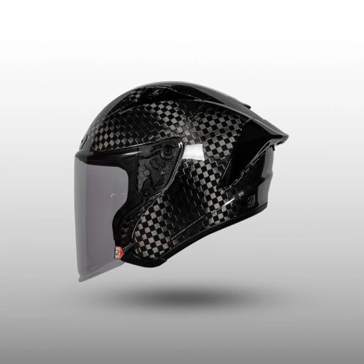 NJS Kairoz GT Carbon Spreadtow Gloss/Doff - Half Face