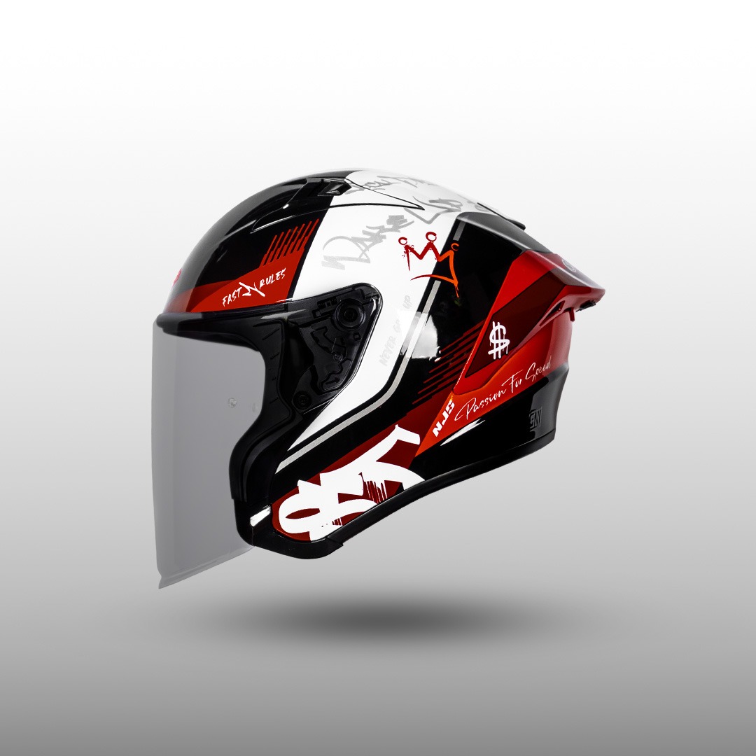 NJS Kairoz GT Fast & Rules - Helm Half Face 