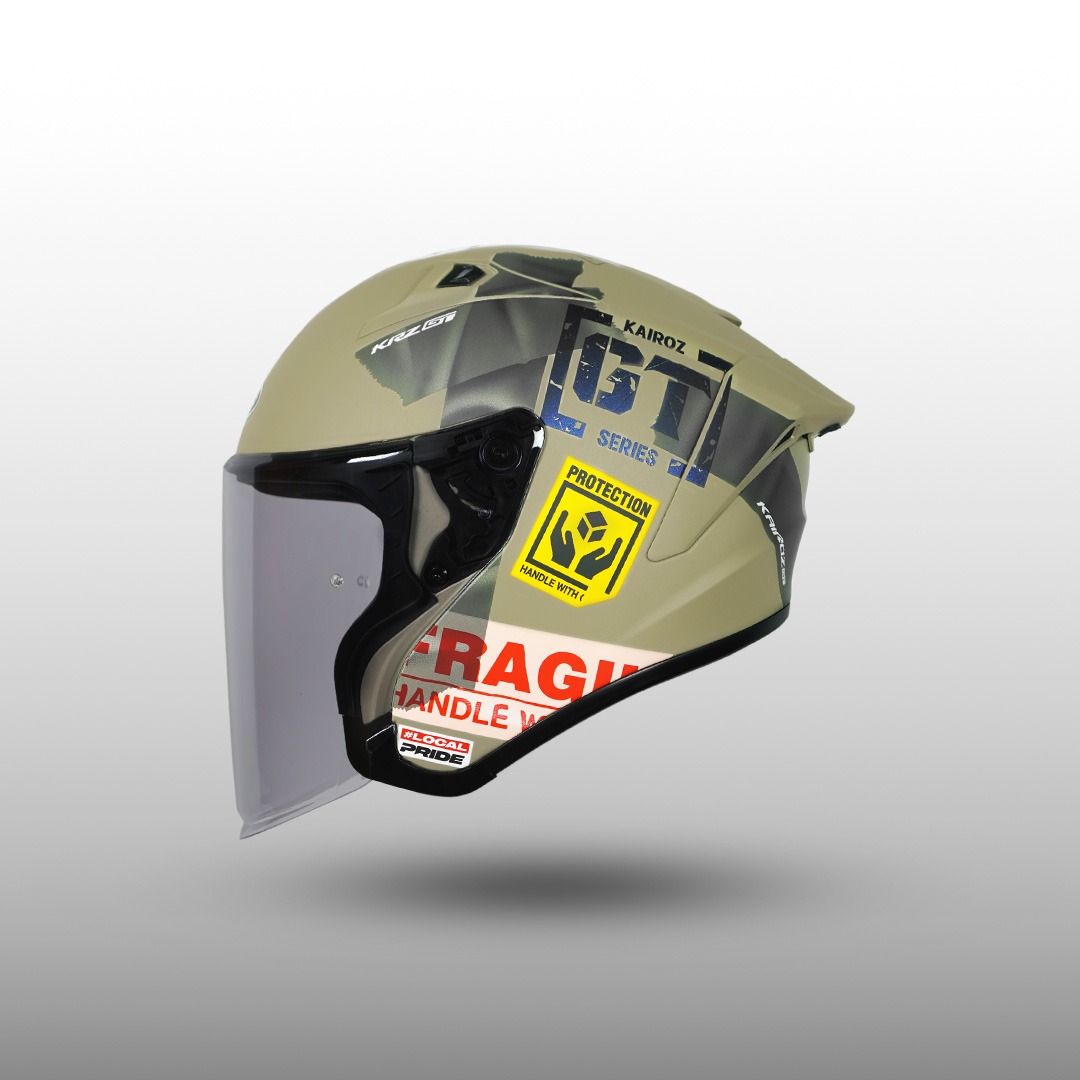 NJS Kairoz GT Mystery Box Brooklyn Sand Doff - Helm Half Face