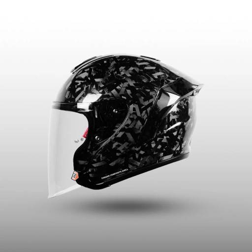 Image of NJS KAIROZ Carbon Forged - Helm Half Face